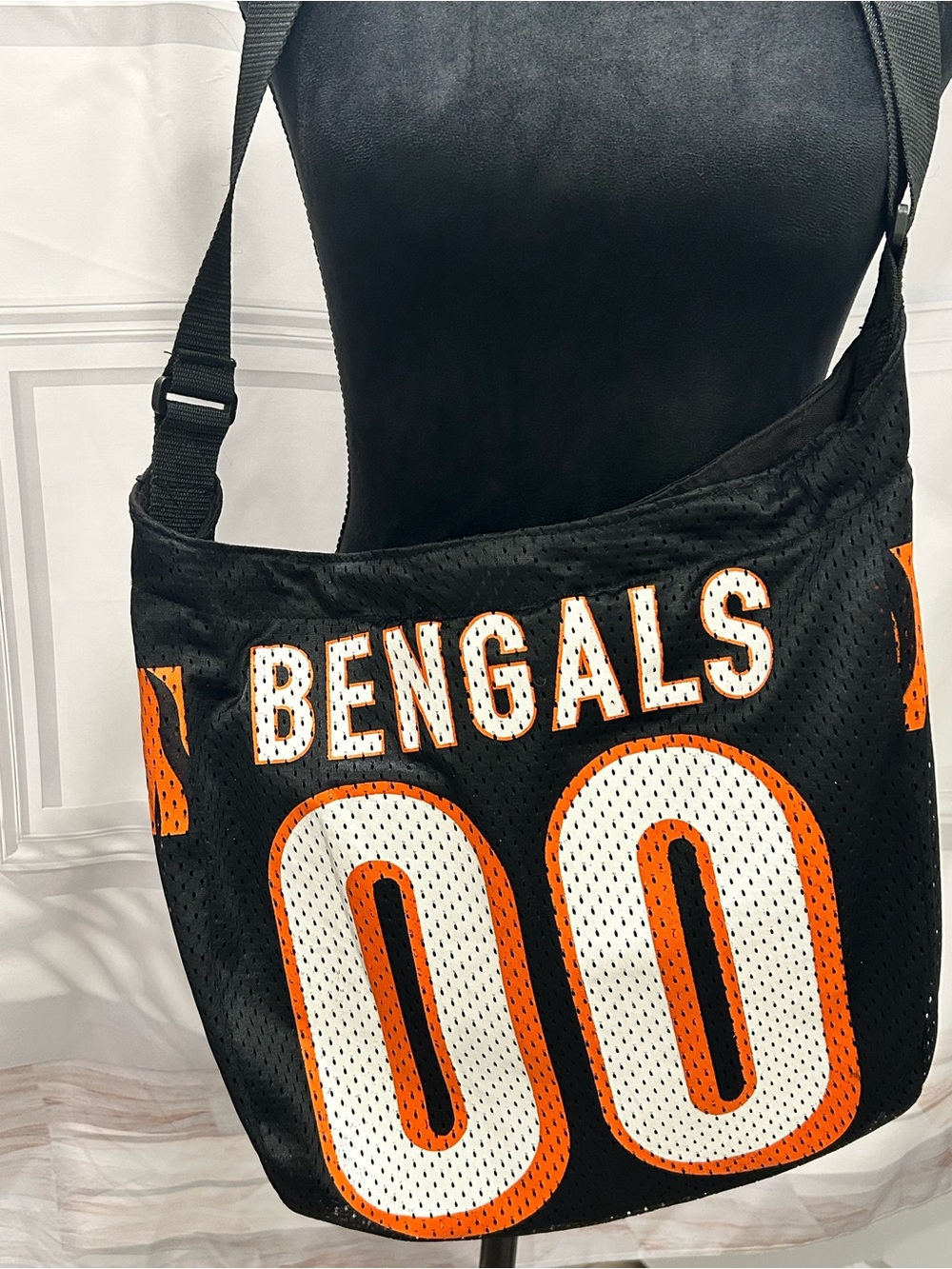 Cincinnati Bengals pro fan ity NFL Black & Orange JerseyTote Bag EUC